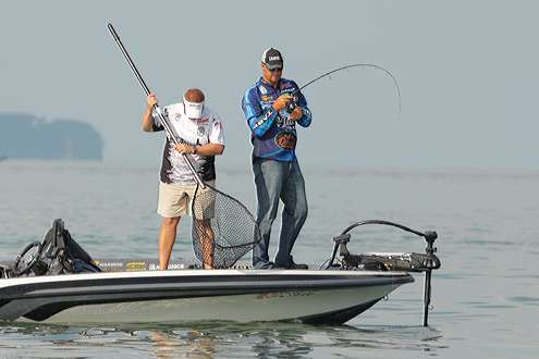 <p>
Michael Murphy caught a nice one.</p>