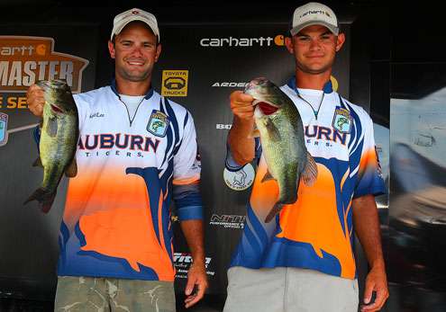 Jordan Lee and Matt Lee of Auburn University (5th, 7-15)