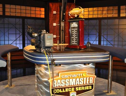 <p>
The stage was set for the arrival of the 2012 Carhartt Bassmaster College Series National Championship winners at the JM Associates office in Little Rock, Ark.</p>