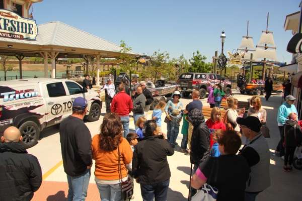 <p>Pros towed their boats in a parade-like fashion into Morganâs Wonderland.</p>
