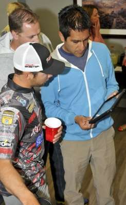 <p>Brandon watches a new Toyota commercial to see the part that features him and his truck.</p>
