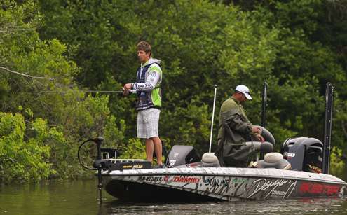 <p>Chad Pipkens continues to move fast on Day Two. His Marshal is shedding his rain gear. It hasnât rained yet today.</p>