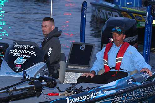 <p> </p>
<p>Randy Howell idles toward inspection.</p>