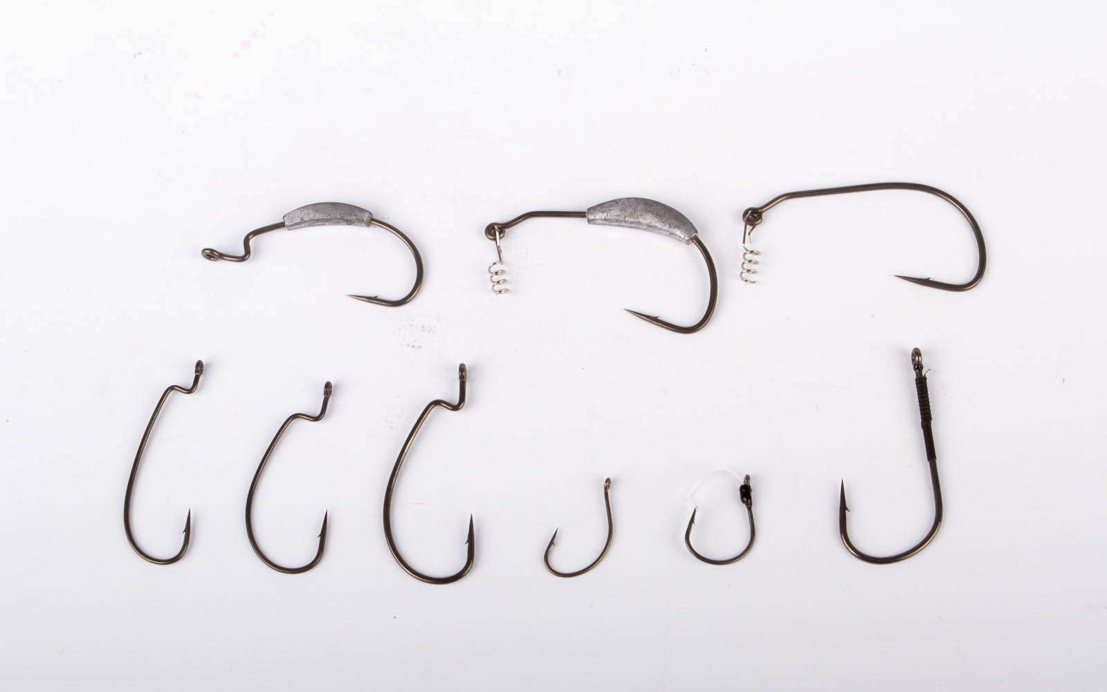 The new Berkley Fusion19 hook series is available in nine bass-specific designs including extra-wide gap (EWG), superline EWG, weedless EWG, weighted EWG, offset worm, drop shot, heavy cover, swimbait, and weighted swimbait hooks. Each hook features a new technology-advanced polymer coating called Slickset, which causes the hook to penetrate with less force. These hooks are for everyone of all skill levelsâfrom the novice to the avid angler.