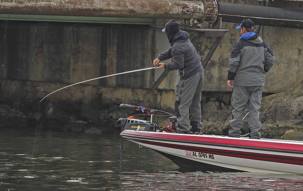 The Lamar brothers were fishing much slower than other competitors in the area.