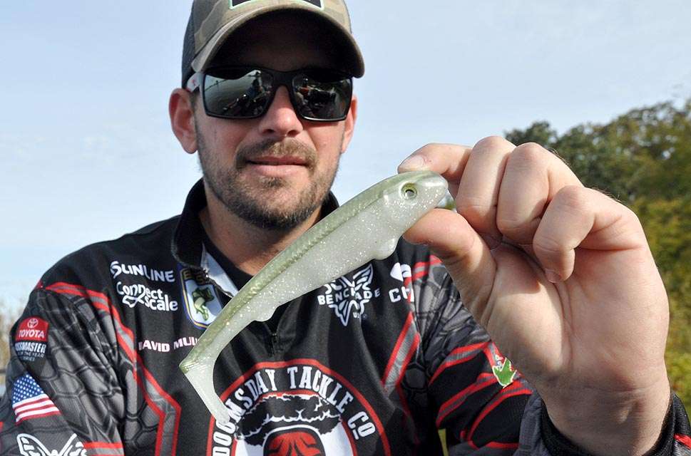 âI fish this 6-inch Scottsboro Swimbait anytime Iâm fishing in clear water that has a good shad population,â Mullins said. âI rig it on 1/2- to 1 1/4-ounce swimbait jig heads to cover endless depth ranges.â