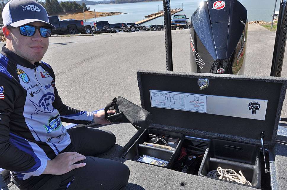 The bilge compartment contains much more than batteries.