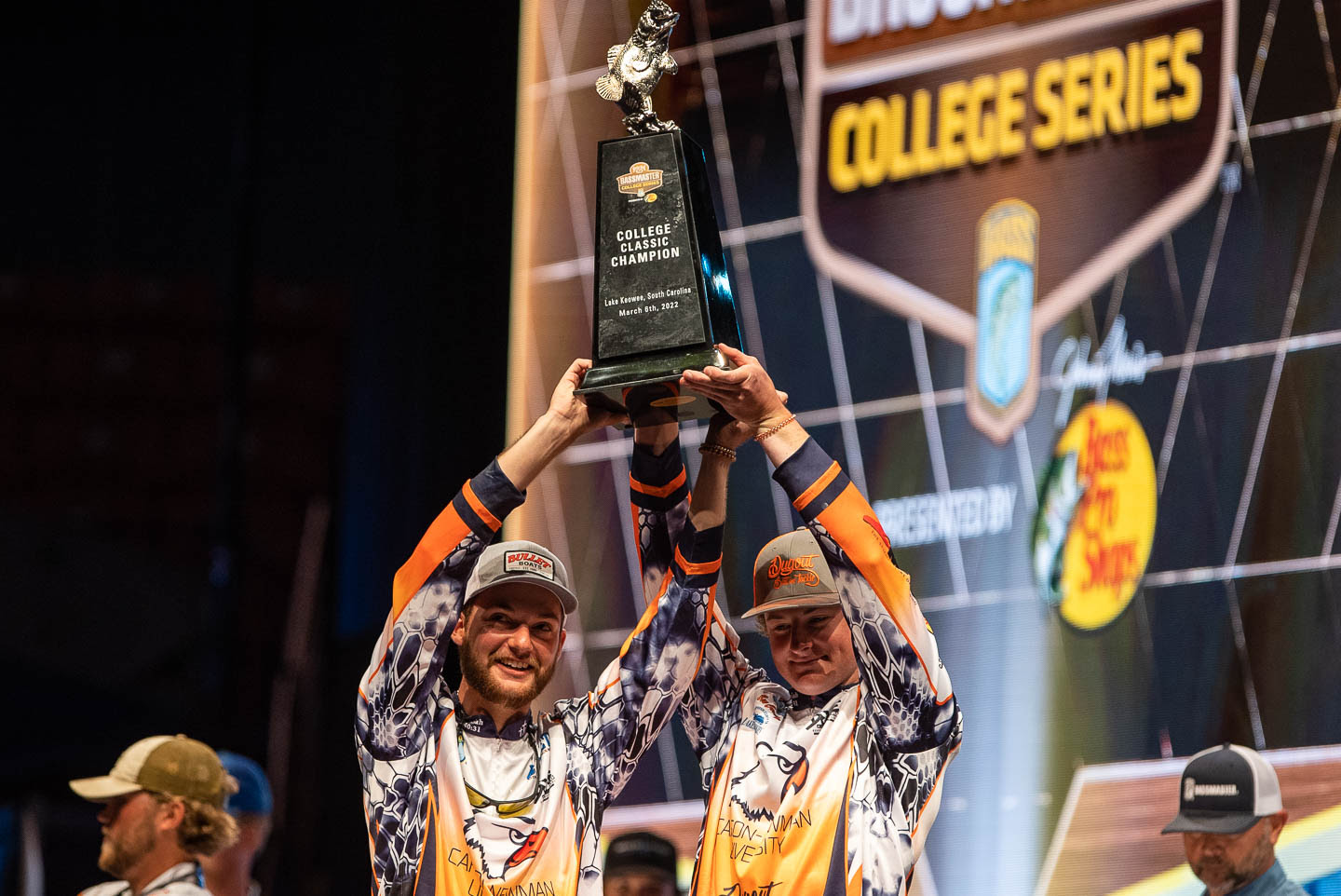 College Classic winners hold the trophy high.